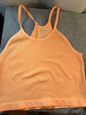 Ribbed Peach Tank Top